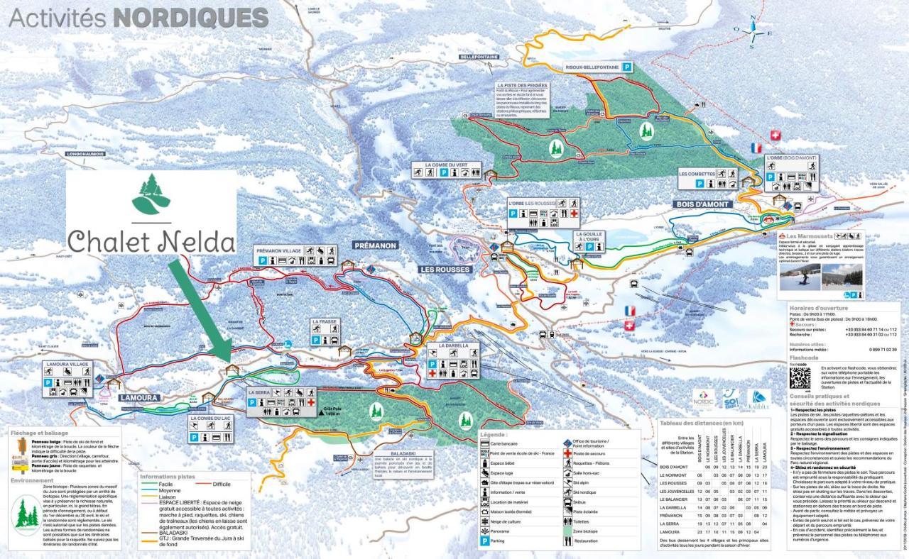 Gite Avec Terrasse Et Belle Vue - Chaletnelda Com Lamoura Exterior foto